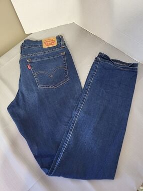 Levi's Women's Straight Leg Blue Denim Jeans, Size 29